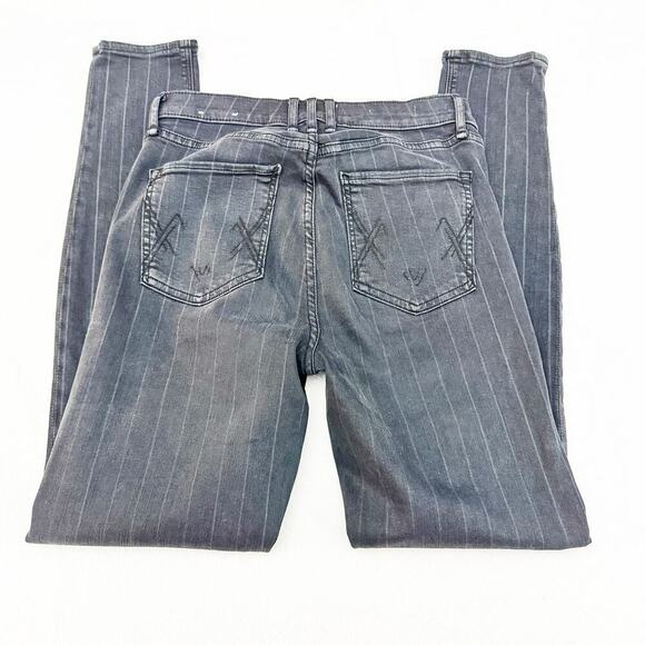 McGuire Newton Skinny Striped Denim Jeans Charcoal Size 27 - Picture 5 of 10